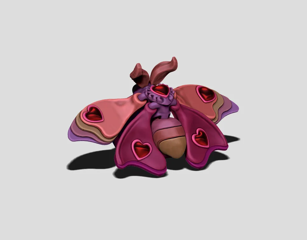 Sweat Hear Moth Ring (Valentine's Day Accessory)