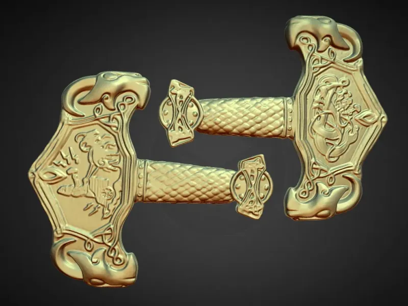 thor's hammer Mjölnir decoration