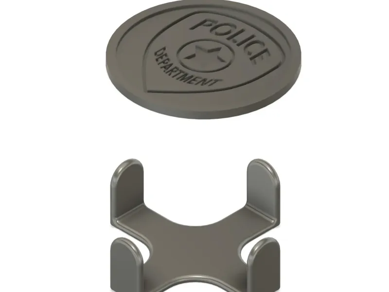 Police Coaster w/Holder (holds 6)