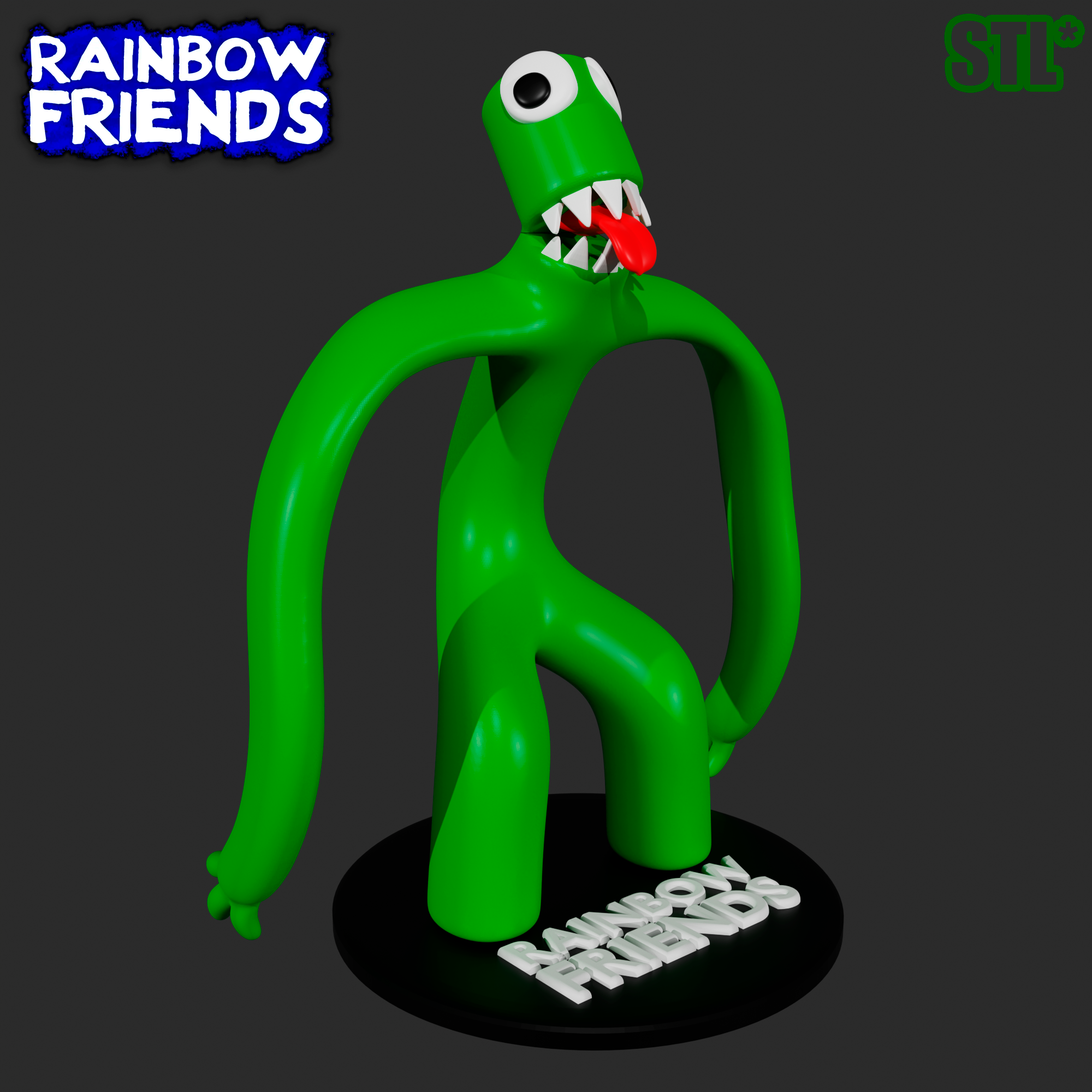 Green Rainbow Friends Roblox Amigurumi