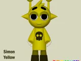 Simon Yellow STL Sprunki Incredibox STL 3D Character Fanart-0