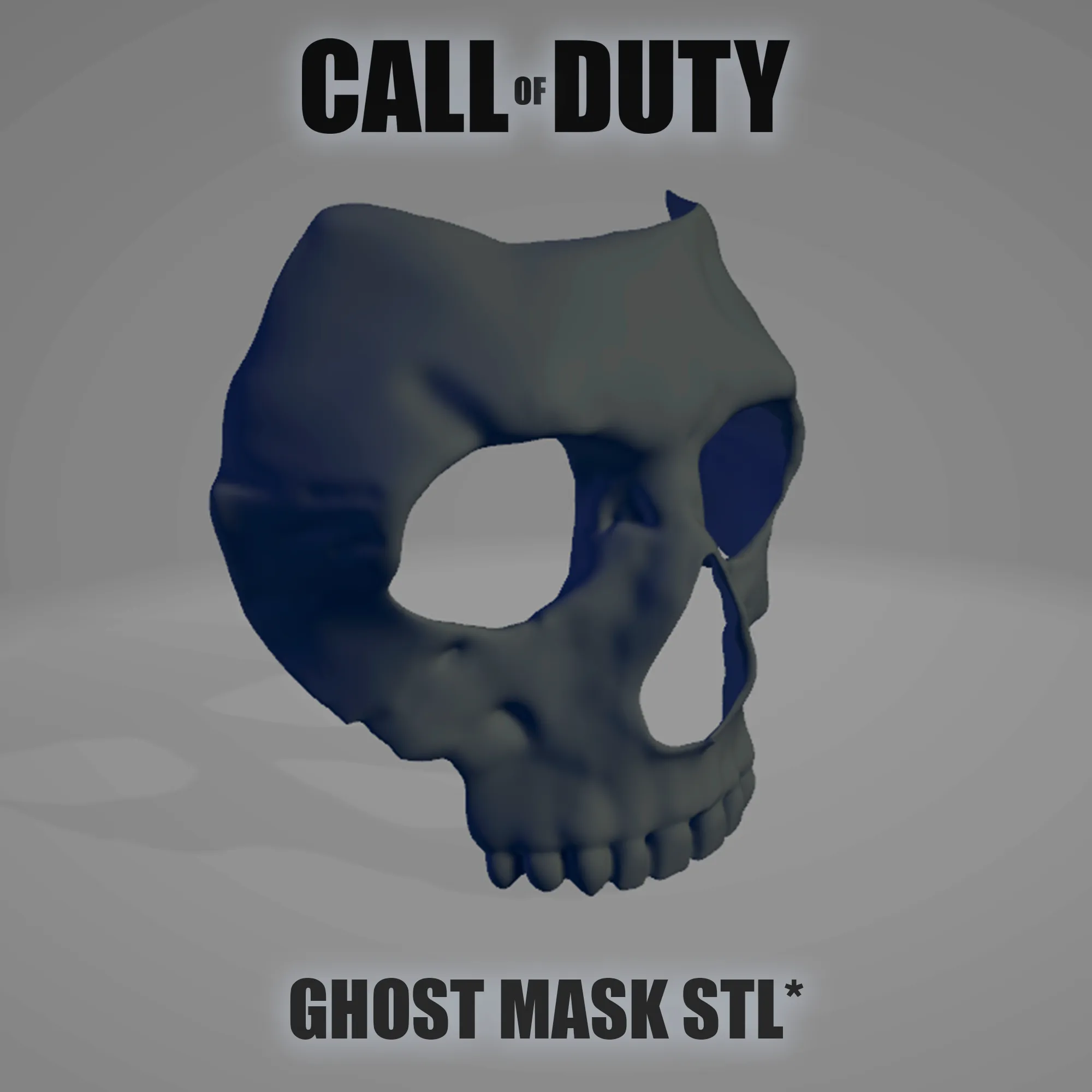 GHOST SIMON RILEY MASK - COD - MODERN WARFARE 2 - WARZONE | 3D Print Model