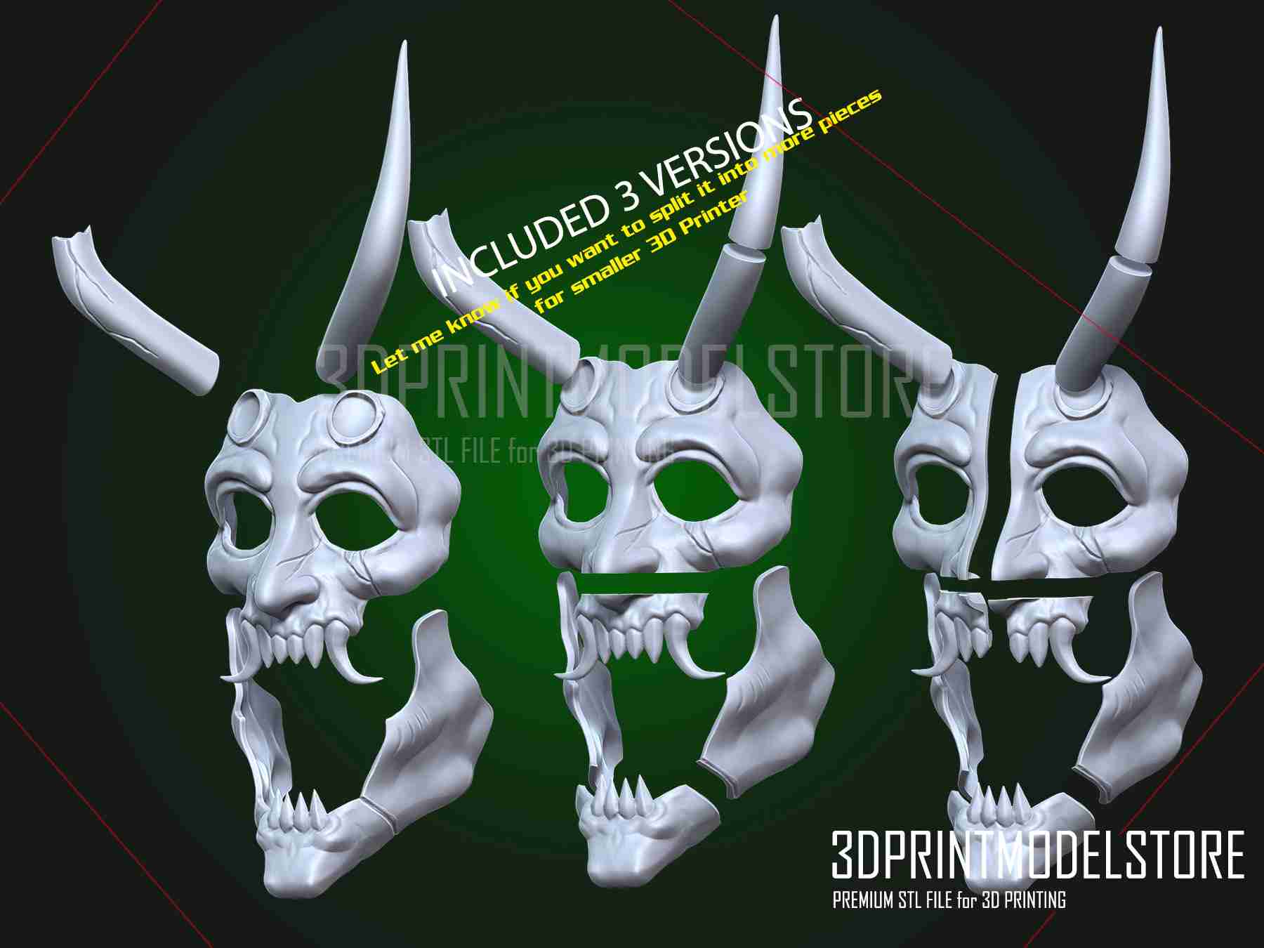 Neon White Game Cosplay Mask 3D Print Model File STL 