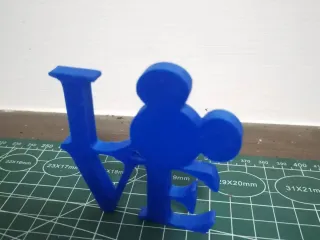 Mickey Mouse LOVE sign
