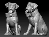 Boxer Dog statue - German Boxer dog model - 3D print-3