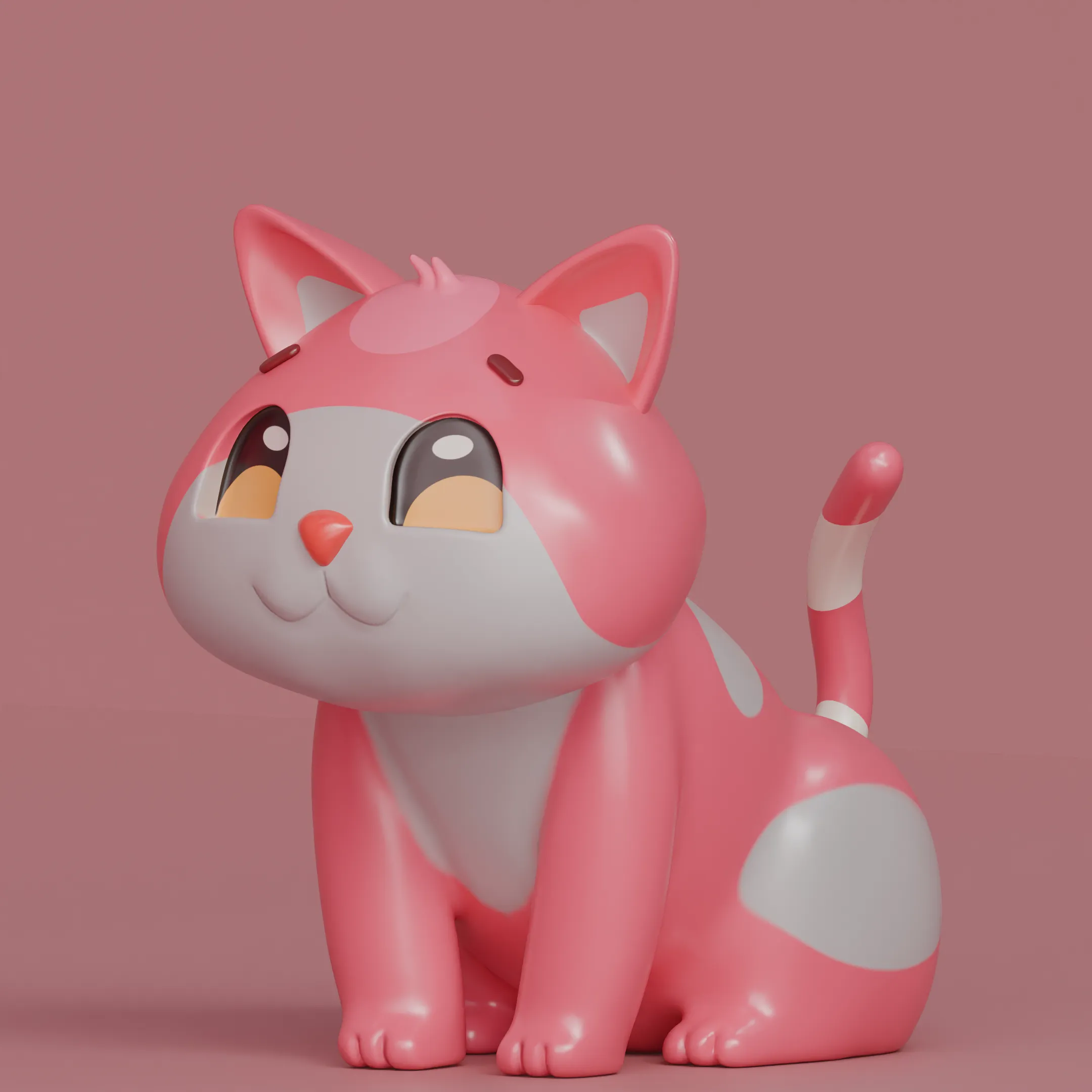 cute pink cat - Toy