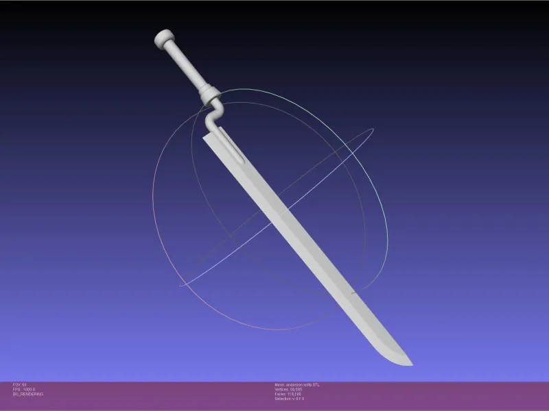 Hellsing Anderson Knife Printable Model