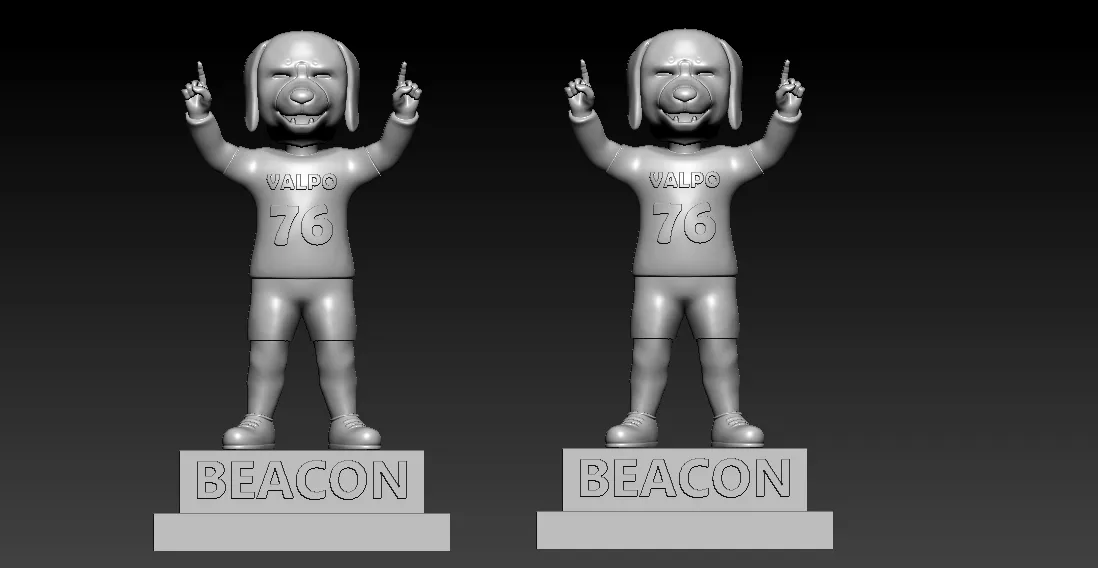 NCAA - Beacon mascot - Valparaiso University - 3d print
