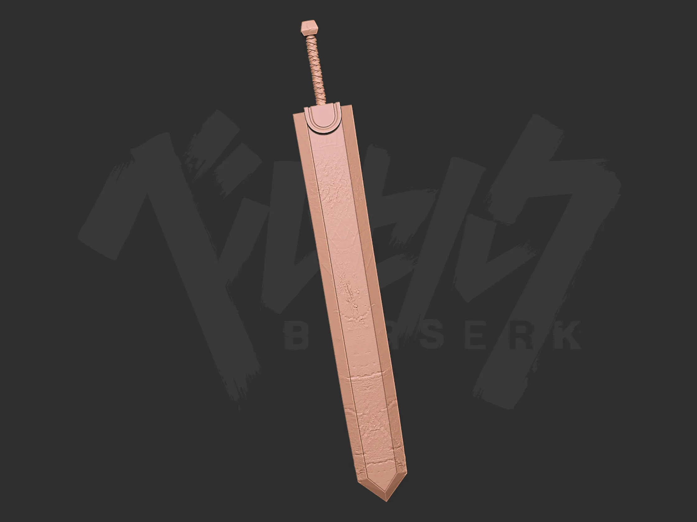 Berserk Guts Dragon Slayer sword 3d print model