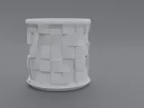 Pen Holder Squares Big Pattern-0