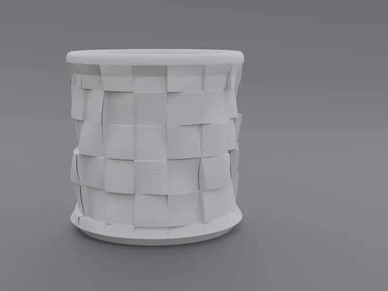 Pen Holder Squares Big Pattern