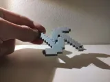 Minecraft pickaxe keychain-3