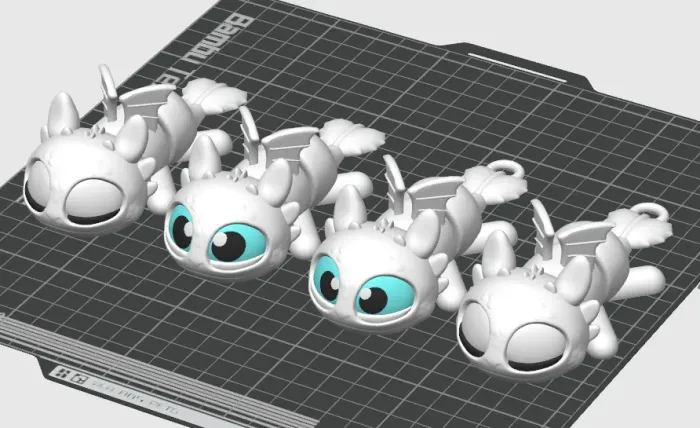 Characters STL Download - MINI FLEXI ARTICULATING Sleeping TOOTHLESS ...