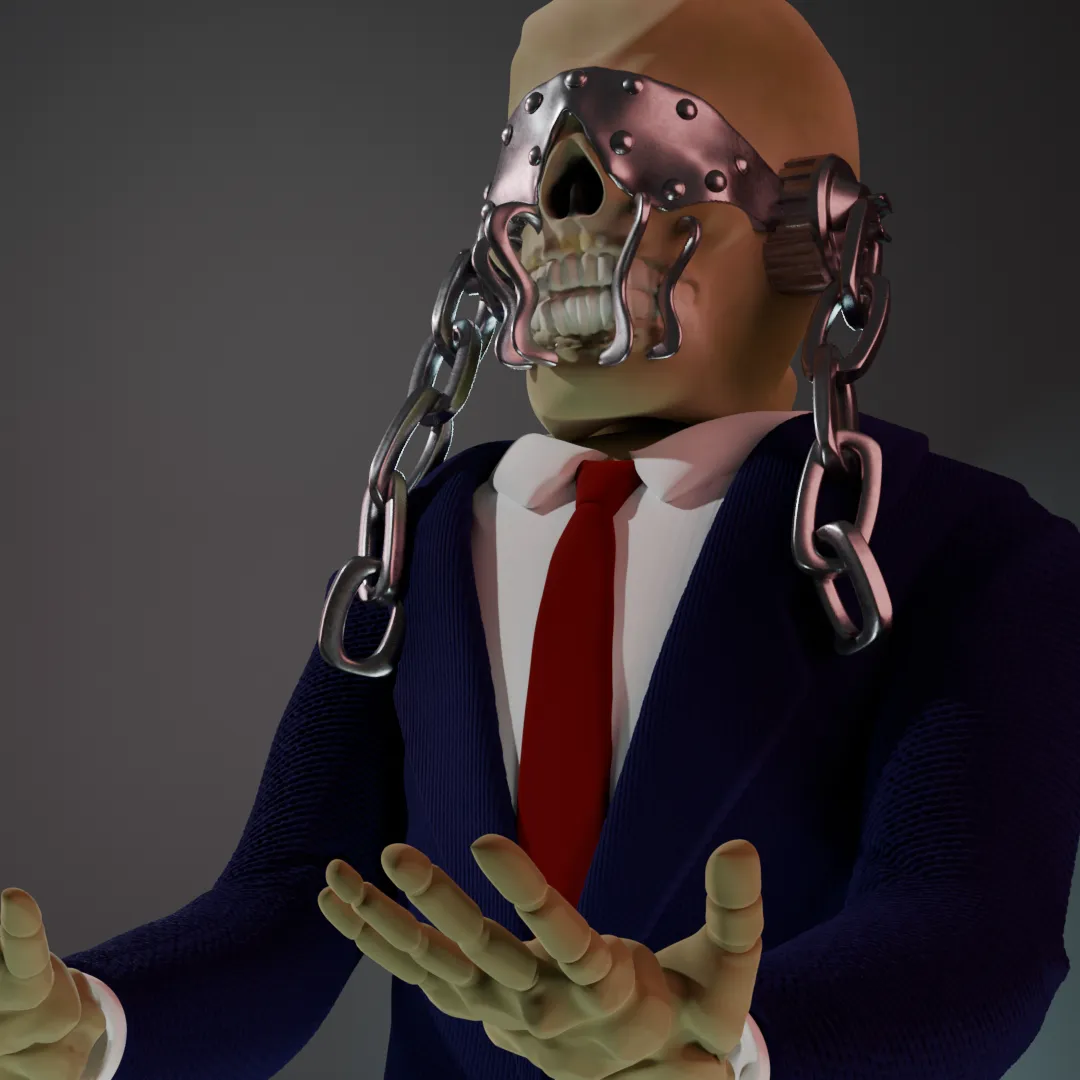 Megadeth Vic Rattlehead Joystick Support