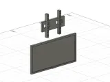 1/24 TÉLÉVISION AVEC SUPPORT / TV WITH WALL SUPPORT-4