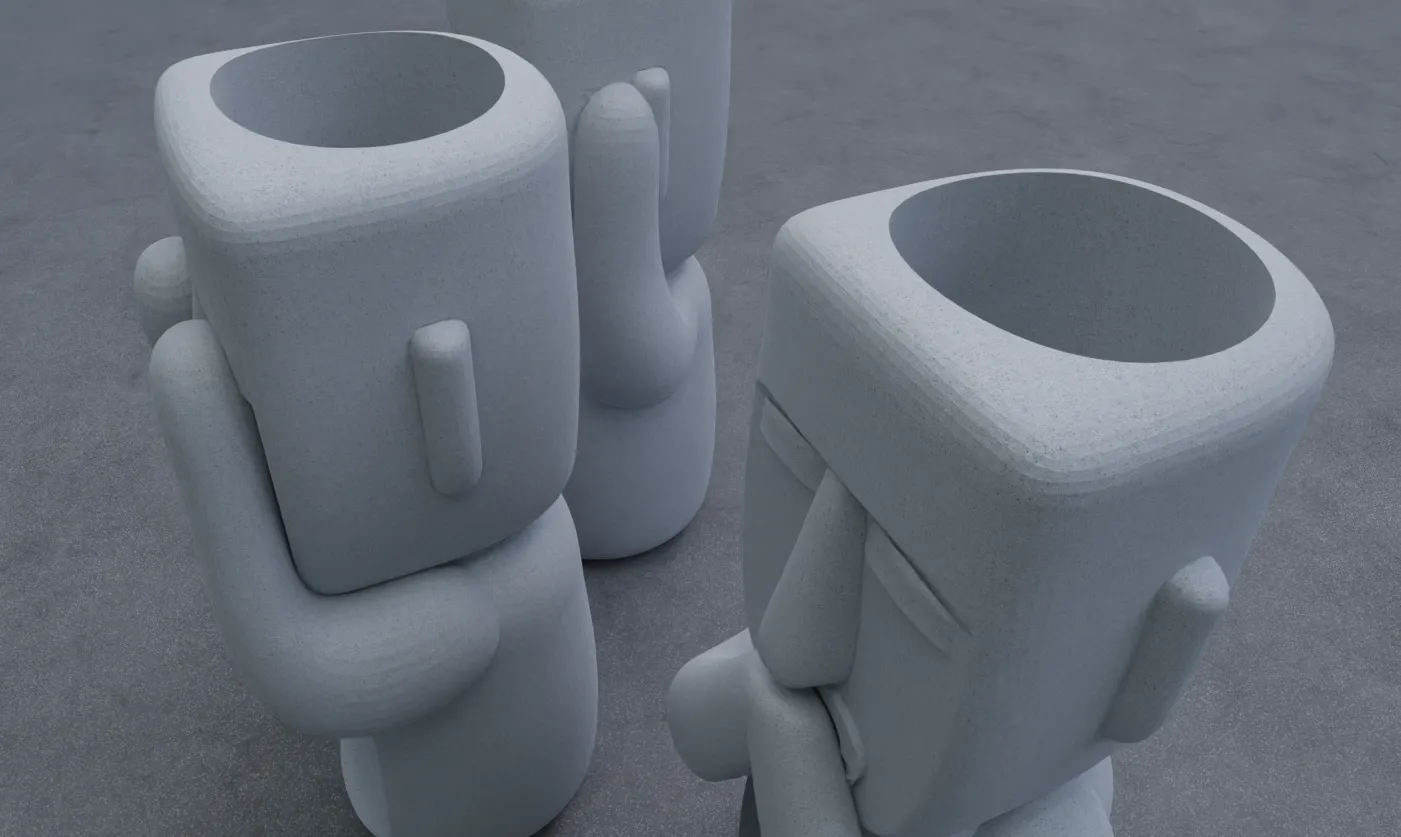 Hear No Evil Moai Tealight Holder