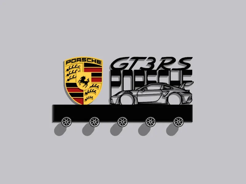 PORSCHE 911 (992) GT3 RS 2023 KEYRACK DETAILED