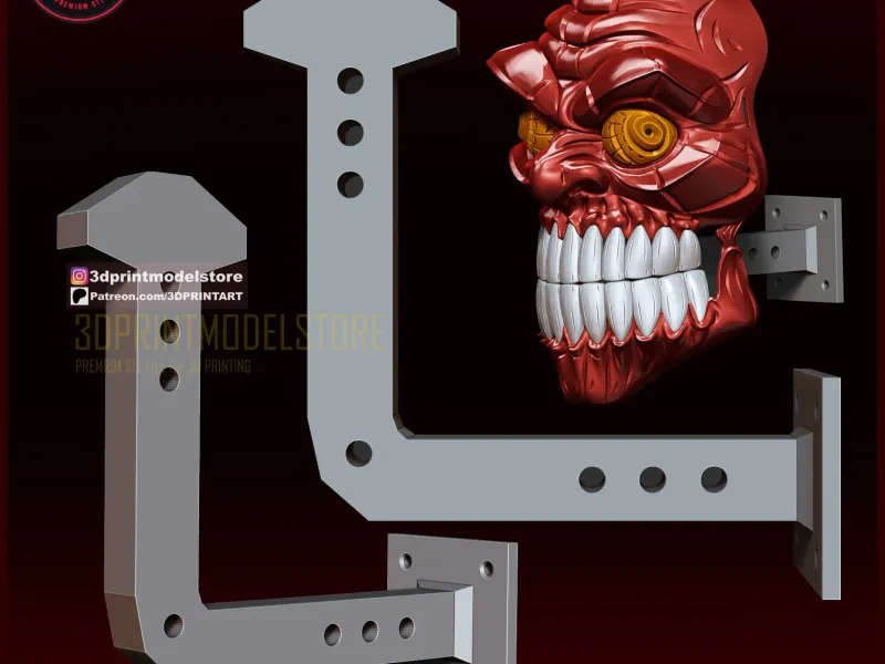 Wall Holder Mask - Helmet - Cosplay - Game - Anime FREE STL