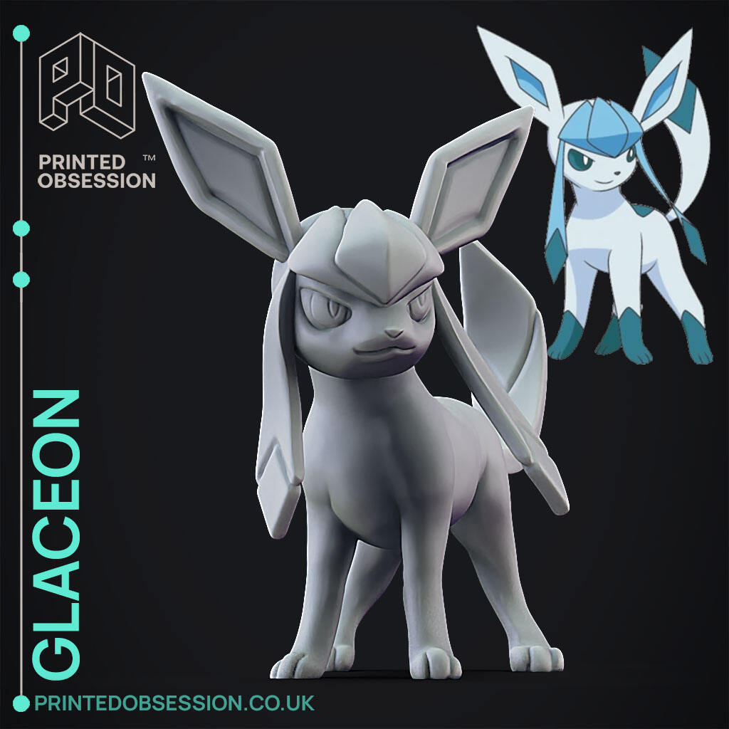 Glaceon Pokemon Fan Art 3d Models Download Creality Cloud