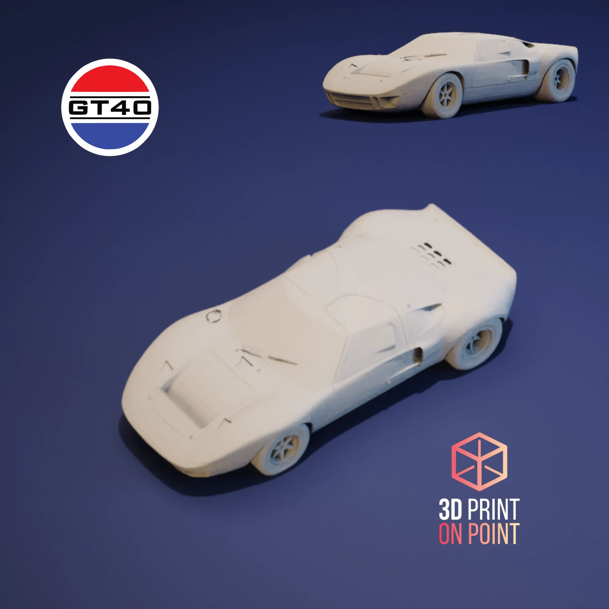FORD GT 40 VINTAGE - 3D MODEL