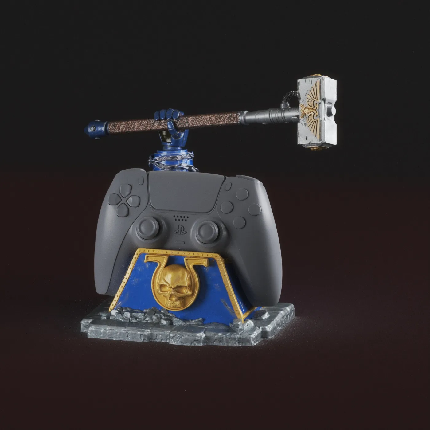 STAND CONTROL PS5 - WAR-HAMMER , SPACE-MARINE