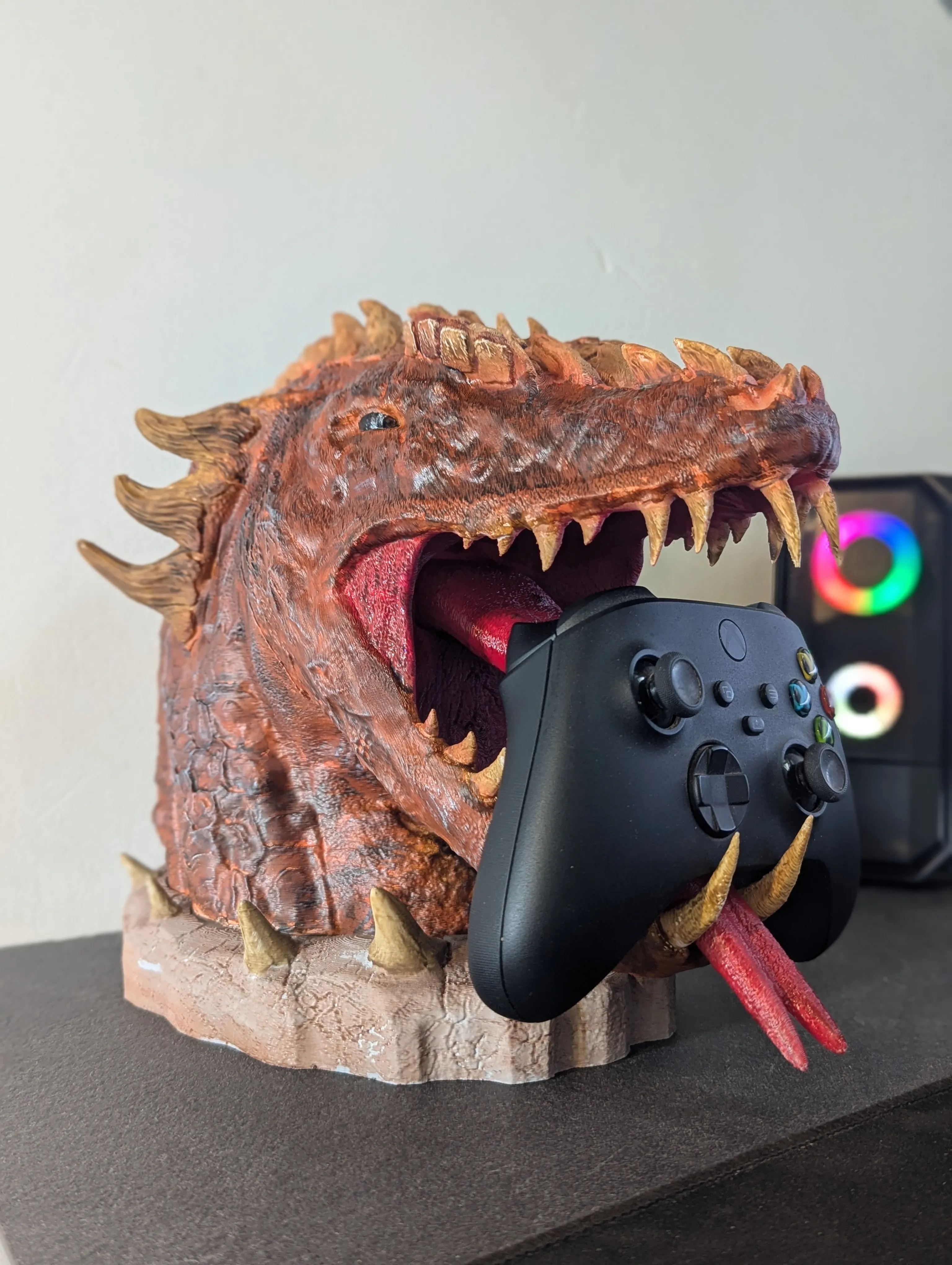 support manette et casque dragon