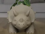 Cute Triceratops Dinosaur Planter 3D Print File-6