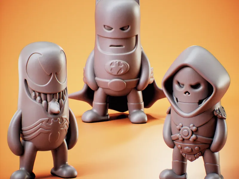 Mini Batman Venom Skeletor de 25 cm de alto - PrintAdapted
