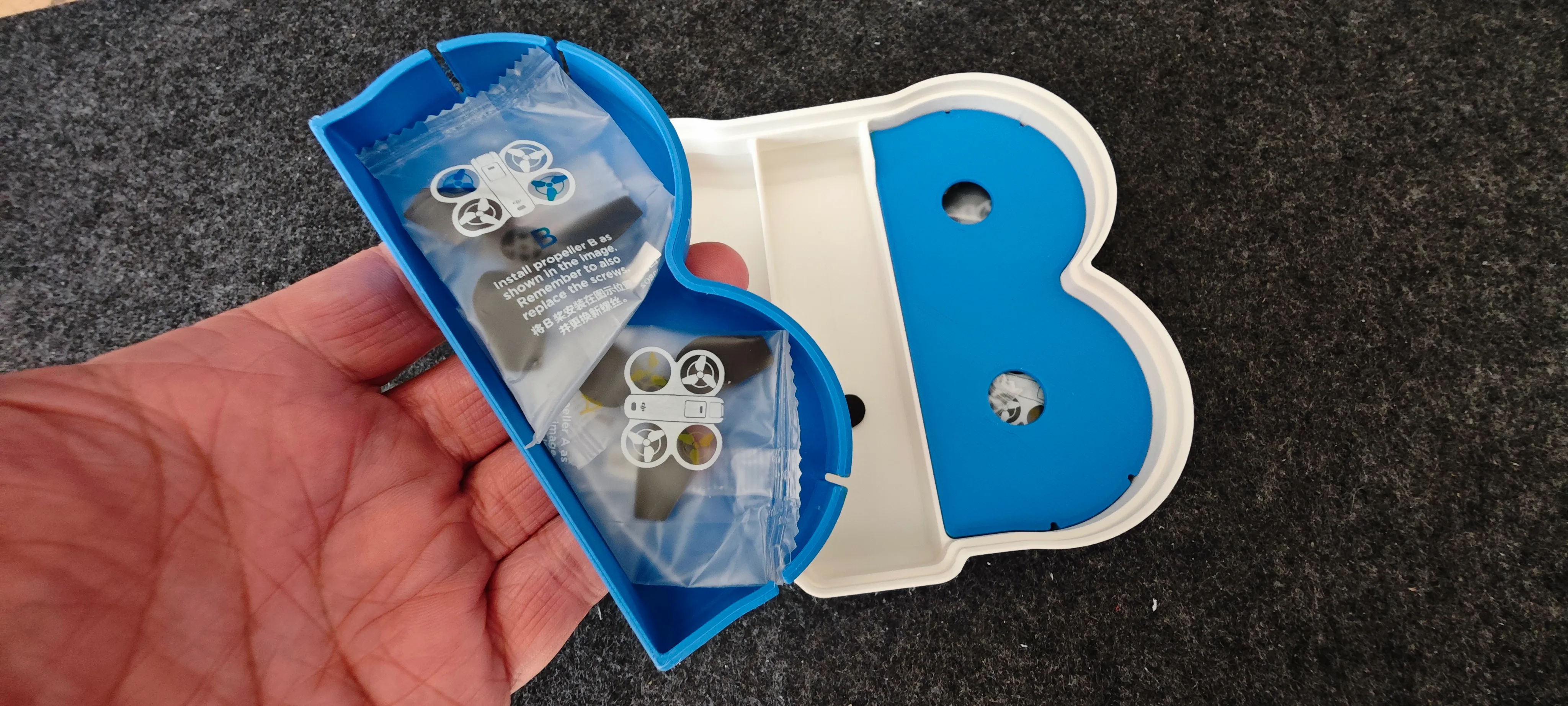 Universal DJI Neo transport box with bumper and parts drawer