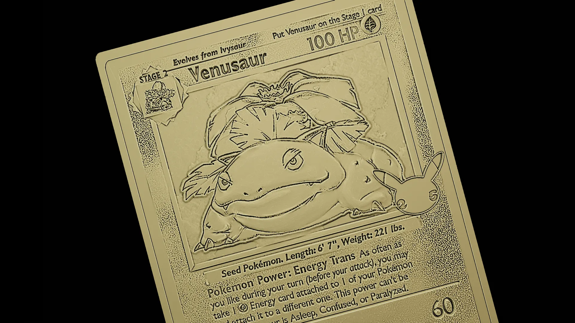 Venusaur Rare Pokemon card