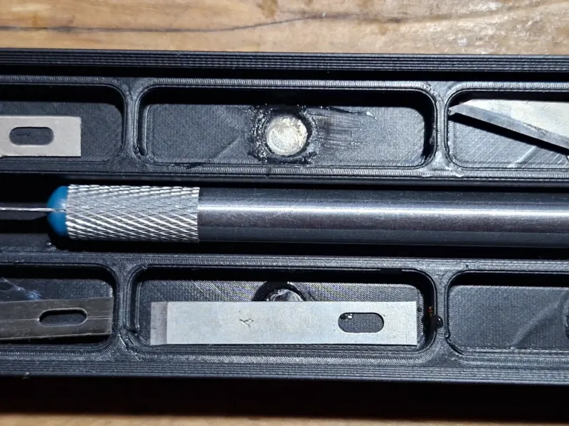 Gridfinity Scalpel and Blade Bin