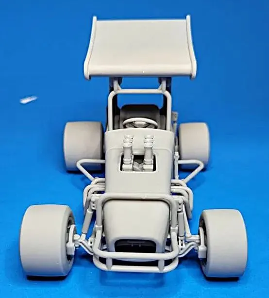 Vintage Winged Supermodified stock car Scale 1:25-2