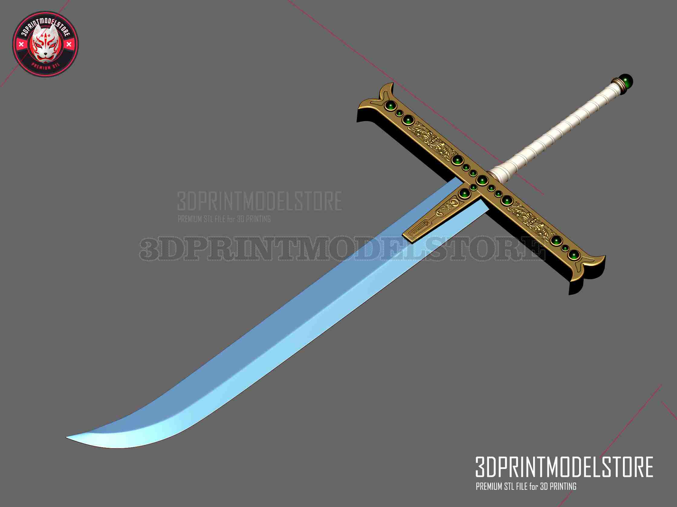 Yoru Dracule Mihawk Sword - One Piece Live Action Cosplay, 3D models  download