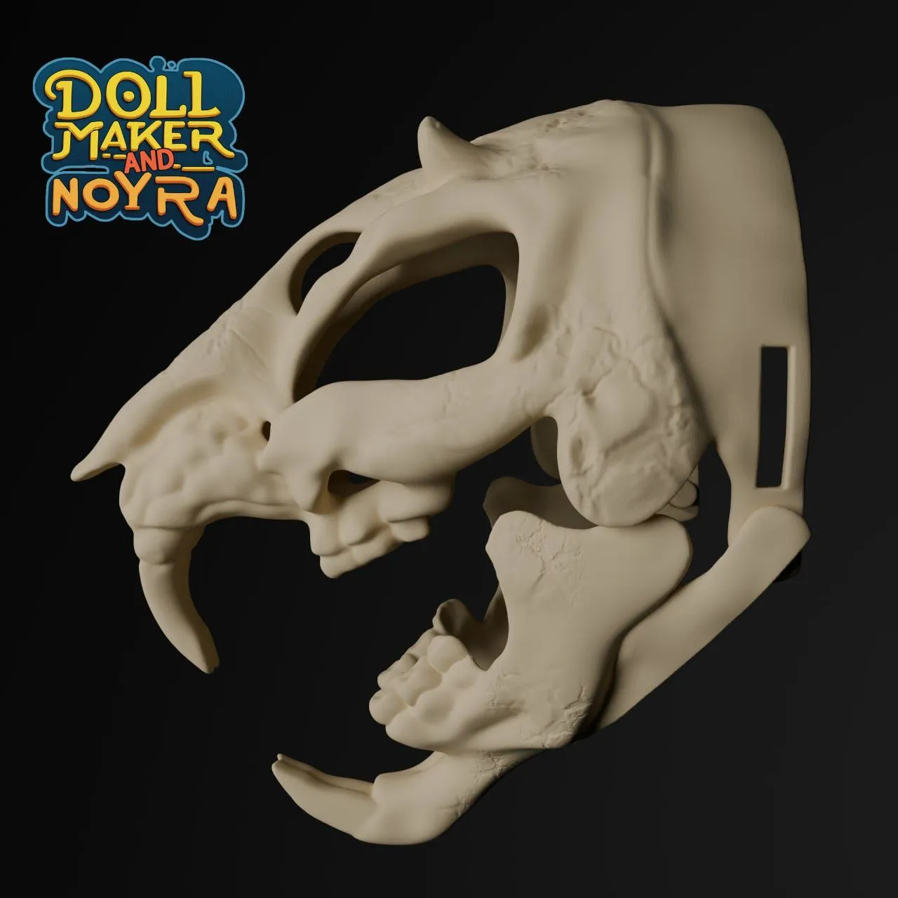 Furry head base: rat skull