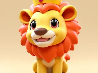 Cute lion