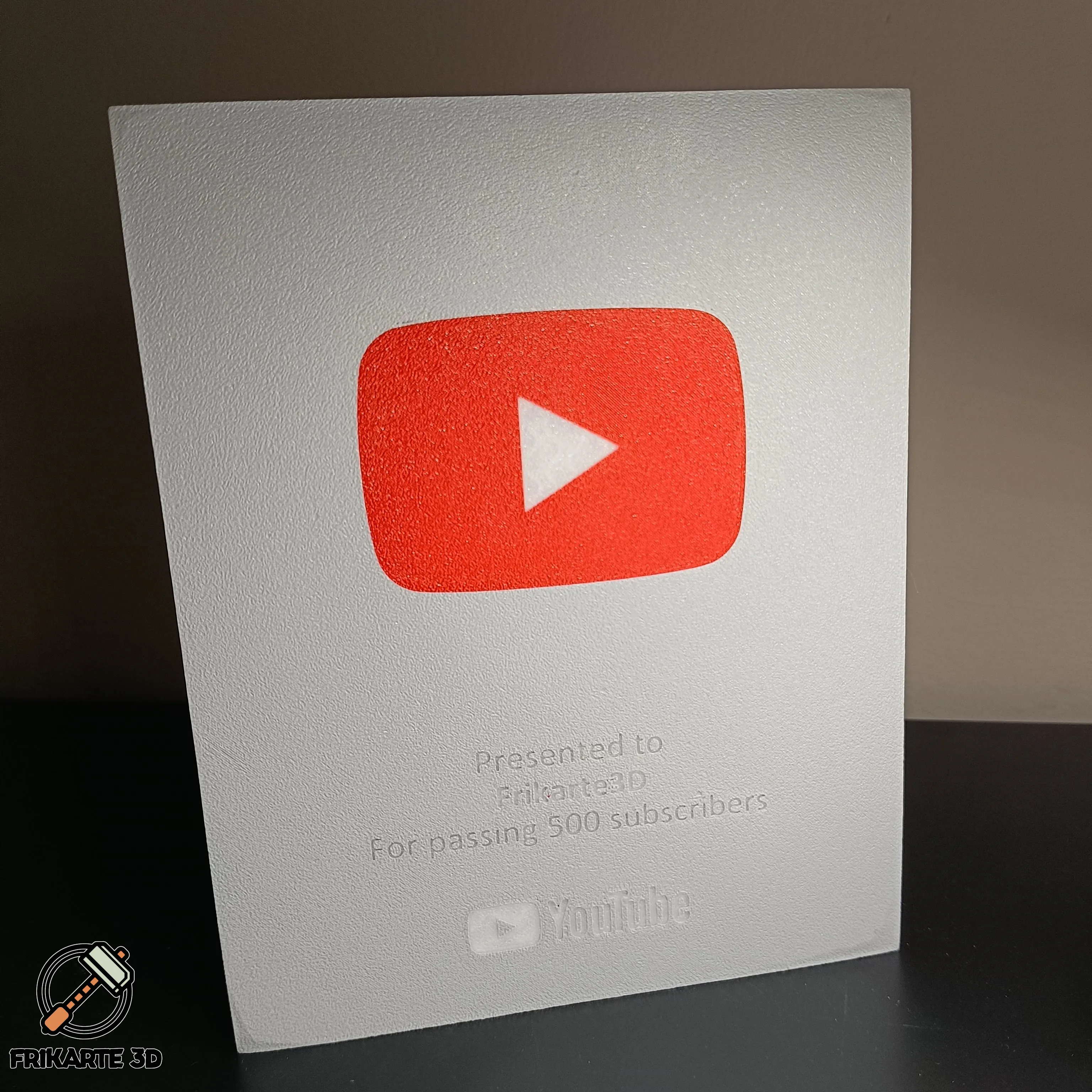 YouTube Subscribers Customizable Play Button