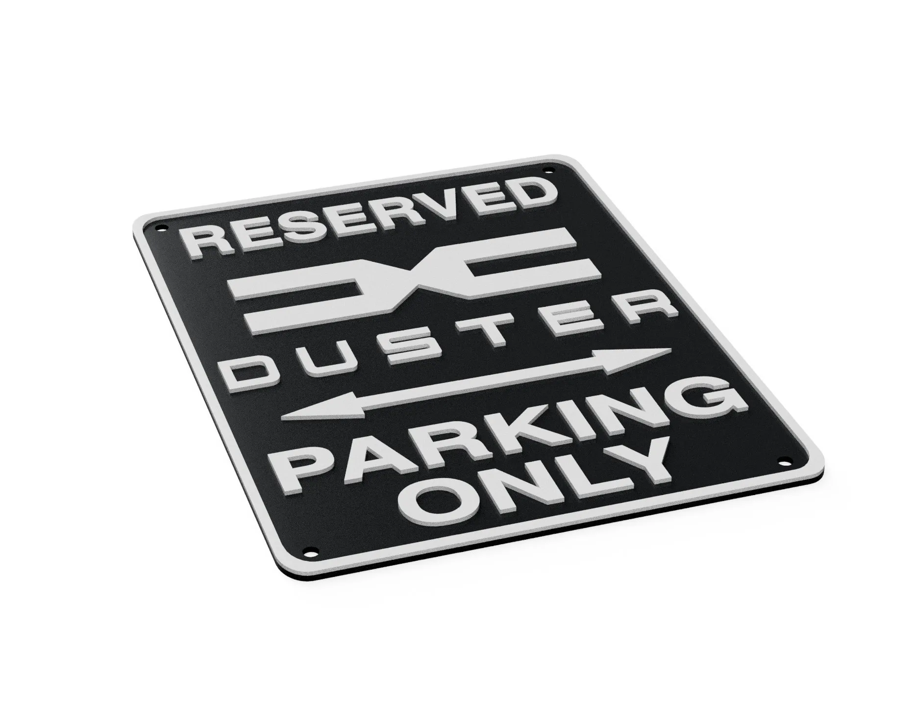 Dacia Duster Extreme Journey Workshop Garage Parking Sign