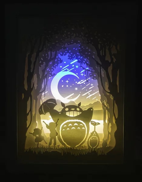 Shadow Box Light- My Neighbor Totoro - Photo