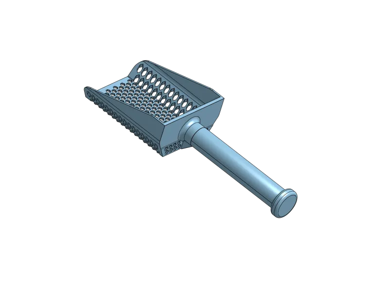 Hexagonal Cat Litter Scoop v3