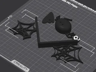 Door frame attachment with spider and ghost