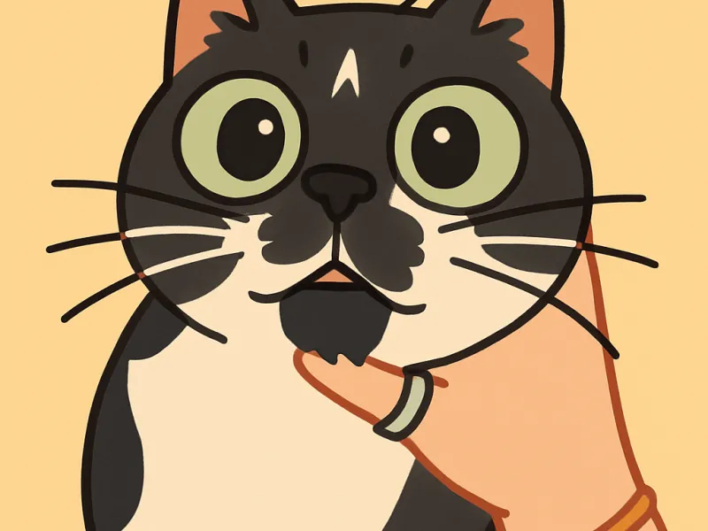 Derpy Cat Magnet