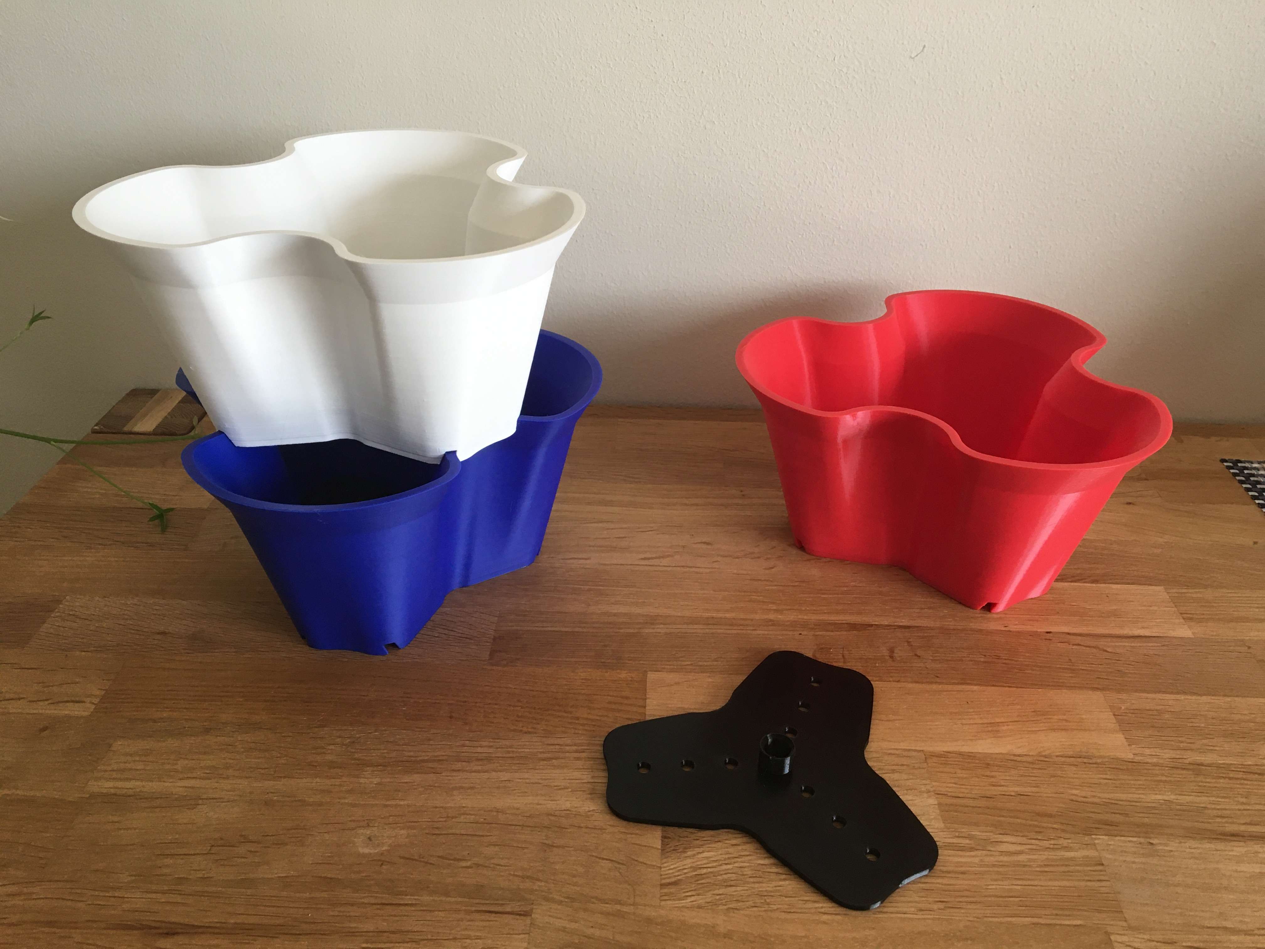 My wife wanted some original flower pot. So I have designed some ...