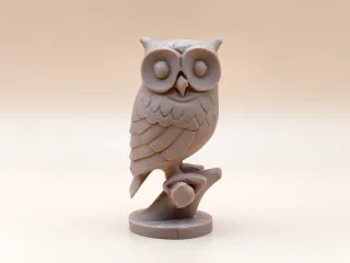木刻猫头鹰
