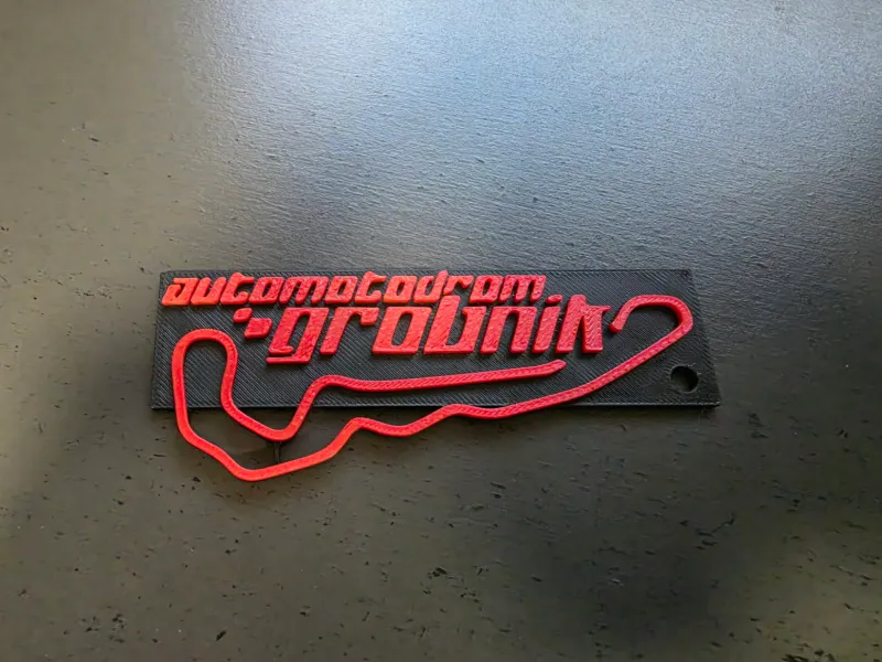 Grobnik Circuit keychain