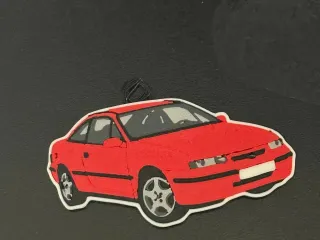 🚗 Opel Calibra – Llavero STL multicolor