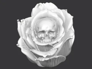 Skull Rose