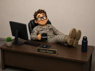 Chair Force Figurine