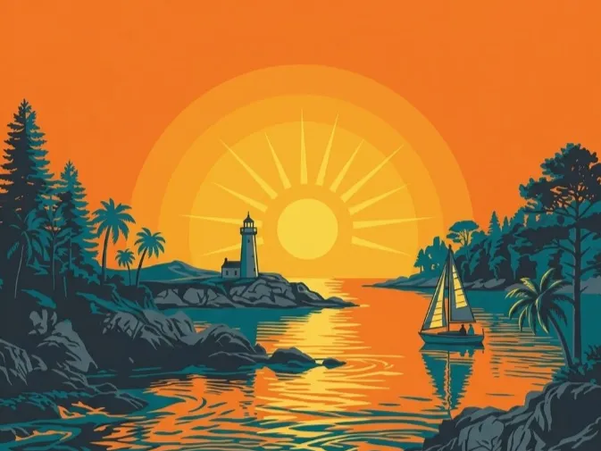 Sunset Hueforge