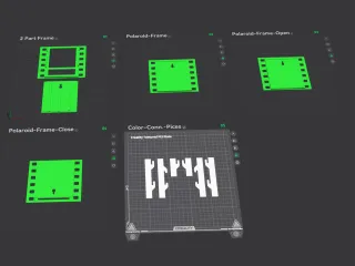 🖼️ Modular Polaroid Movie Strip Frame