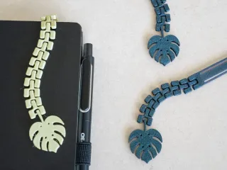 Monstera Leaf Flexible Bookmark (2-Pack) | Short + Long STL